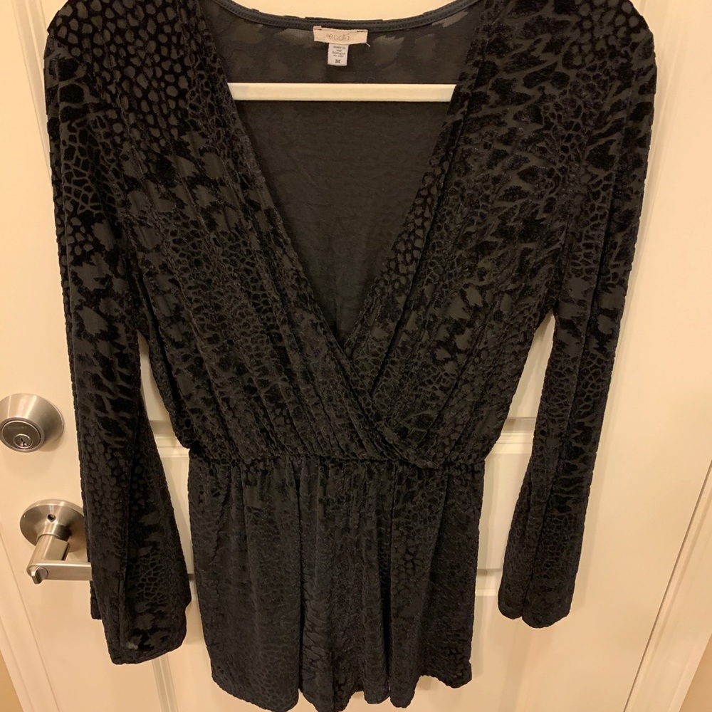 Urban outfitters velvet romper